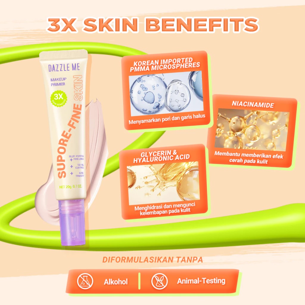 DAZZLE ME PRIMER 20GR SUPORE FINE SKIN