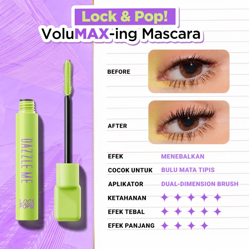 DAZZLE ME MASCARA VOLUMAX-ING