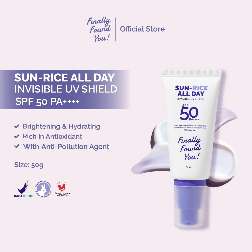 FFY SUN RICE ALL DAY INVISIBLE UV SHIELD SPF50 PA+ PCS